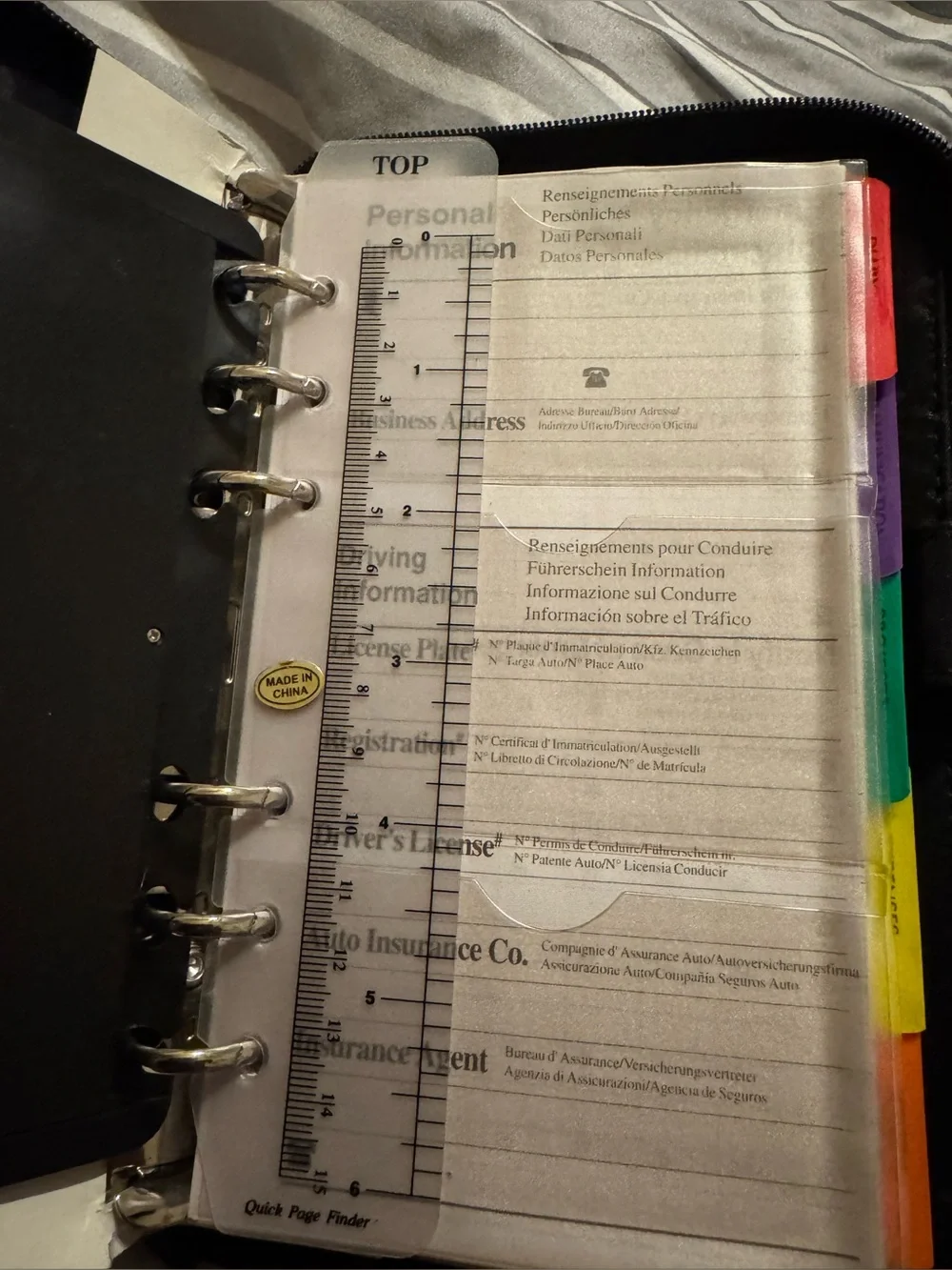 NEW Black Leather Diary Agenda Planner Organizer - Unbranded